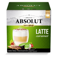 Кофе Absolut Drive Latte Caramel в капсулах для кофемашины Dolce Gusto 16 капсул