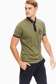 Футболка-поло мужская Aeronautica Militare PO1450J481 07226 хаки XXXL INT