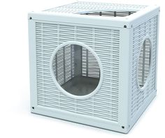 Домик для кошек Bama Pet Qublo, белый, 35x35x35см