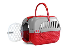 Контейнер для кошки, собаки Bama Pet Kennel Tour до 7 кг 34x33x52см, красный