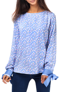 Блуза женская Vilatte D29.629 голубая 44