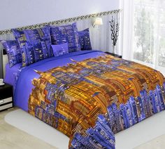 Простыня 145х214 "Панорама комп" 1.5-спальная перкаль (100% Хлопок) Пекс Дизайн