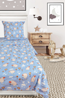 Детское Постельное белье Ночь Нежна Nina Цвет: Голубой (145х215 см)