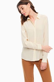 Рубашка женская ICHI 112483 бежевая 40 EU