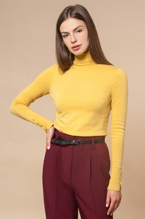 Водолазка женская Vilatte D34.140 желтая 52