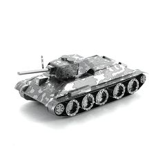 Металлический 3D конструктор Танк T-34 Tank Metal Earth Fascinations 22467