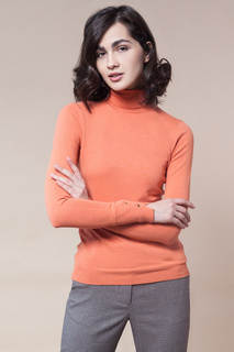 Водолазка женская Vilatte D34.140 оранжевая 56