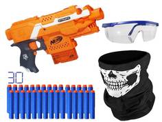 Набор Легион Страйф № 1: Бластер Нерф Элит Страйф патроны бандана очки Nerf