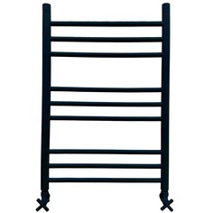 Полотенцесушитель Ника CLASSIC ЛП (Г2) 80/50 RAL9005 черный матовый с вентилями Nika