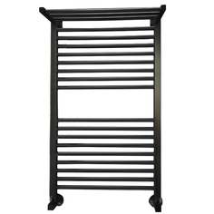 Полотенцесушитель Ника MODERN ЛМ-3 100/50 RAL9005 черный матовый с вентилями Nika