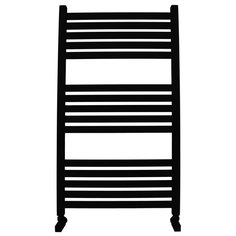 Полотенцесушитель Ника MODERN ЛМ-6 100/50 RAL9005 черный матовый (комплект люкс) Nika