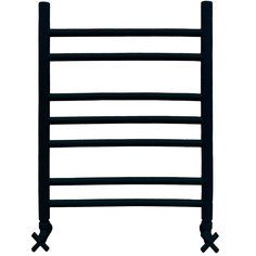 Полотенцесушитель Ника CLASSIC ЛП (Г2) 60/50 RAL9005 черный матовый с вентилями Nika