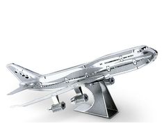 Металлический 3D конструктор самолет Боинг Boeing 747 Metal Earth Fascinations 22417