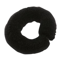 Валик для прически Dewal, сетка с кнопкой черный 25 см