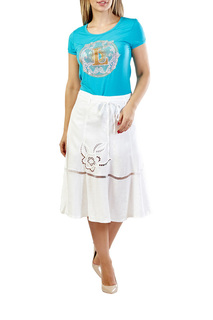 Юбка женская LAFEI-NIER J55846-Y белая 2XL