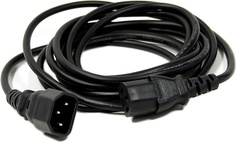 Кабель монитор - компьютер 220V (UPS -> устройство) VCOM <VDE> 3G*0.5mm (CE001-CU) 3м