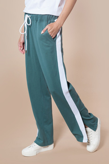 Брюки женские Vilatte D44.066 зеленые 54