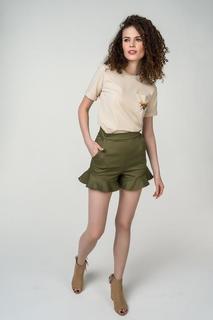 Шорты женские Fashion.Love.Story. 18CR4003 зеленые 40 RU