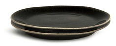 Sagaform Набор тарелок для закуски Nature, черный, 2 шт 5018064