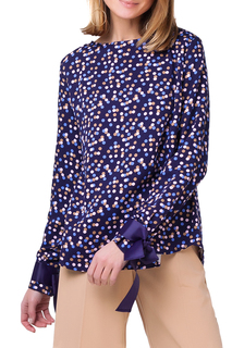 Блуза женская Vilatte D29.629 синяя 50