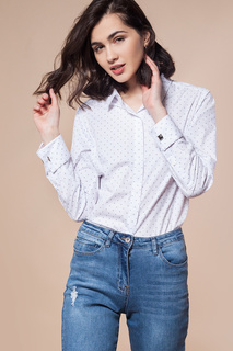 Блуза женская Vilatte D29.682 белая 58