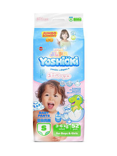 Трусики-подгузники Yoshioki S (3-6 кг), 52 шт.