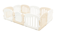 Большой детский манеж iFam Natural белый/бежевый