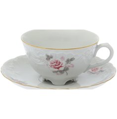 Чайная чашка 220мл 1 шт. Рококо Бледная Роза Cmielow