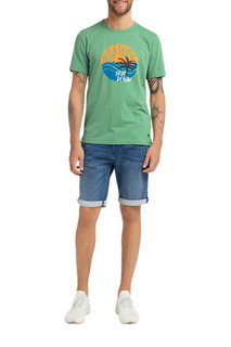 Футболка мужская Mustang 1009534-6398 зеленая XL