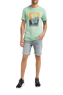 Футболка мужская Mustang 1009524-6398 зеленая XL