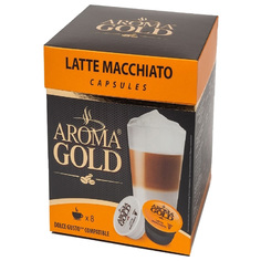 Кофе Aroma Gold "Latte macchiato", 8 капсул для кофемашины Dolche Gusto