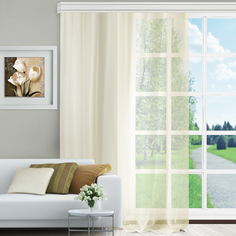 Тюль вуаль для комнаты, спальни, кухни, дачи Шампань, Altali, 300x270 см, 55-Z002/3