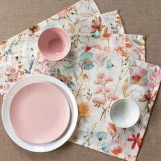 Комплект декоративных салфеток на стол из 4 шт. Гербарий, Altali, 40x30 см, 4-2116/1