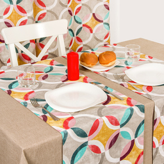 Комплект декоративных дорожек на стол из 2 шт. Ритм колор, Altali, 140x40 см, 2-1894/1