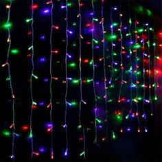 Светодиодная гирлянда-штора LED 160 лампочек, 5 режимов, 1.5 м (разноцветная) No Brand
