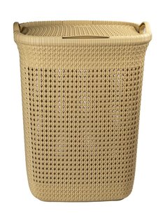 Корзина для белья ElfPlast Paola, бежевый, 55 л