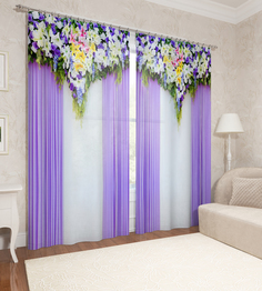 Фотошторы Сирень Tasmania 290x260