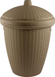 Корзина круглая BranQ Nature 30л 380х380х507 мм кофейная