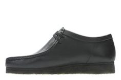 Полуботинки мужские Clarks Wallabee 26155514 черные 41.5 EU