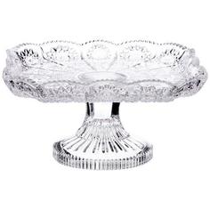 Конфетница Lefard, Muza Crystal, 17,5x17,5x9,5 см, на ножке