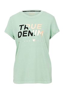 Футболка женская Mustang 1009841-6180 зеленая M INT