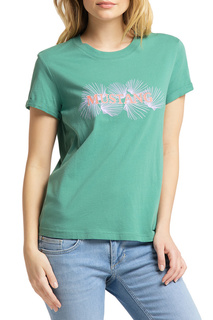 Футболка женская Mustang 1009481-6318 зеленая L