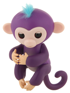 Интерактивная игрушка Finger Monkey Rombica фиолетовая 50052548
