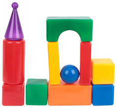 Конструктор для малышей Польская пластмасса Строительный Стена, 11 деталей