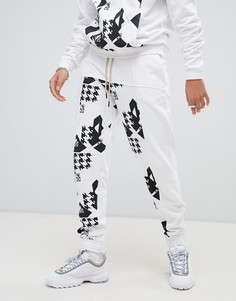 Белые джоггеры с принтом Fila x Liam Hodges-Белый