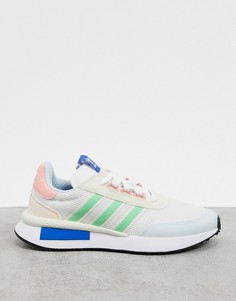 Белые/зеленые кроссовки adidas Originals Retroset-Белый