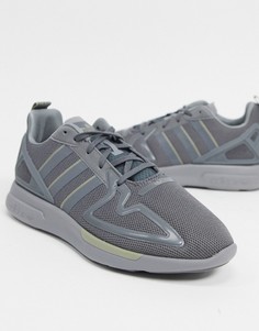 Серые кроссовки adidas Originals ZX 2K Flux-Серый