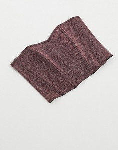 Розовый корсет с блестками ASOS DESIGN