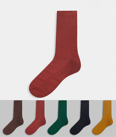 Набор из 5 пар разноцветных носков New Look-Мульти
