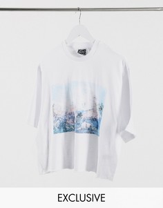 Белая футболка с принтом-картинкой Reclaimed Vintage inspired-Белый